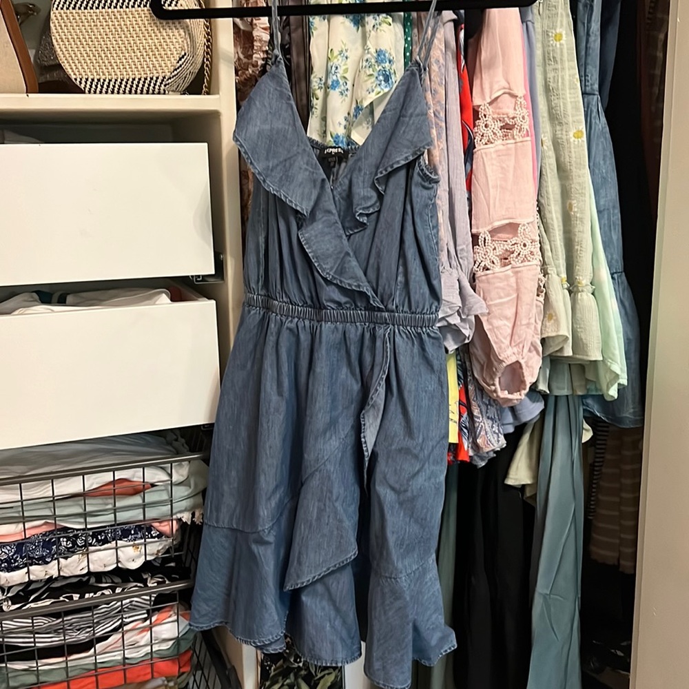 Express chambray dress